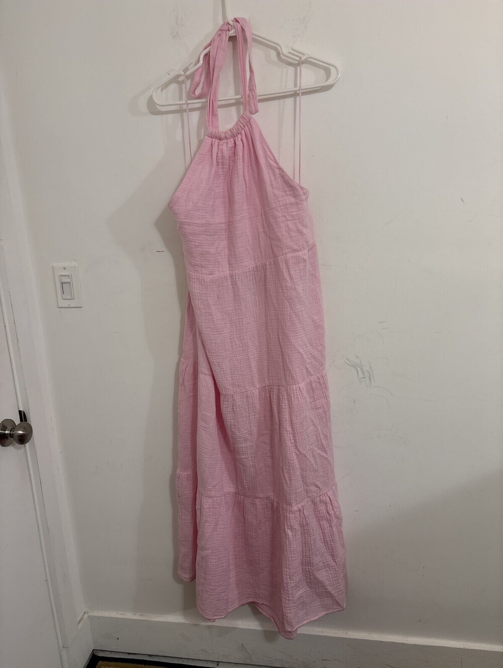 Women "Steve Madden" pink halter top sundress .Size XL NWT NEW